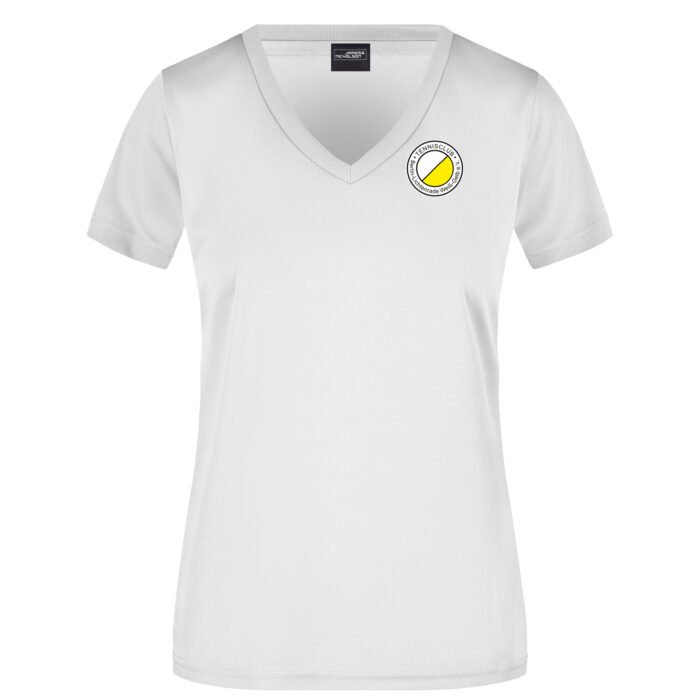 Team T-Shirt Weiß TCL Weiß-Gelb Damen